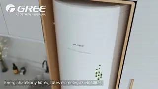 A Gree melegvíz-tartály közelről